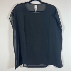 NWOT Wynn Layers Mesh Black Top XXS